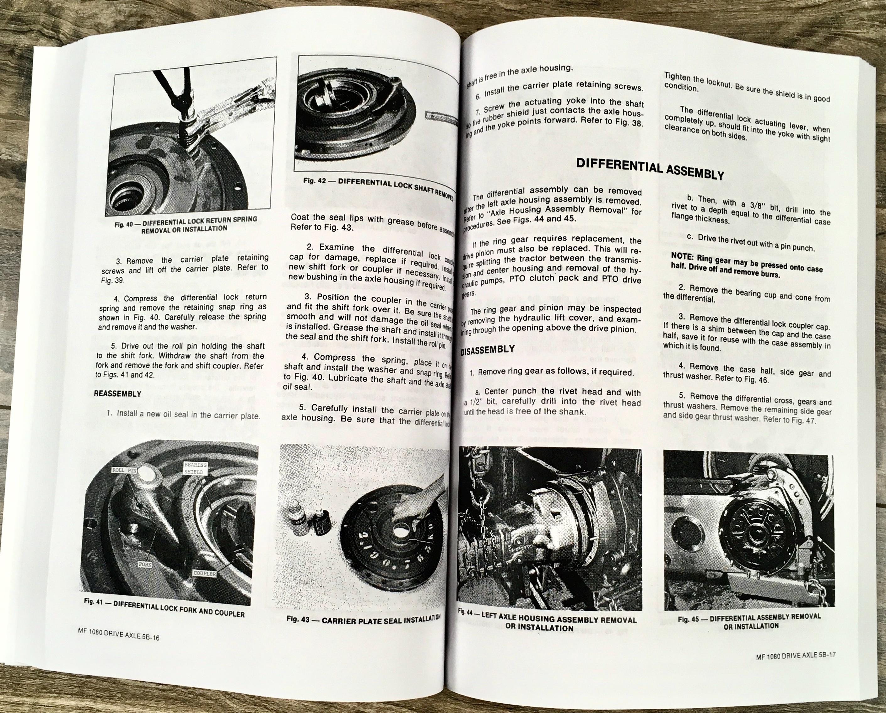 Massey Ferguson MF1080 Tractor Parts Manual - Used Equipment