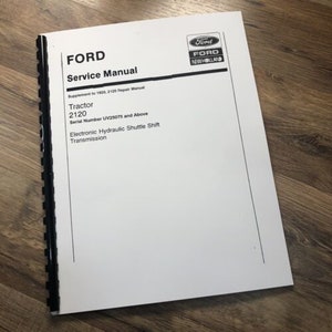 Ford New Holland 2120 Tractor Service Repair Supplement Manual Technical Shop