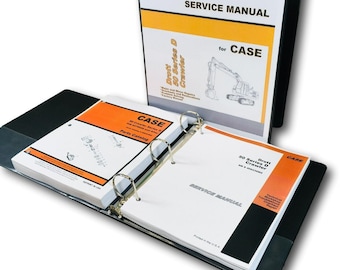 Case Drott 50D Crawler Excavator Service Manual Parts Catalog Shop Repair Set