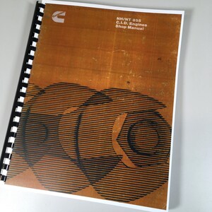 Cummins Diesel Nh Nt 855 Cid Engines Service Repair Shop Manual Technical Shop