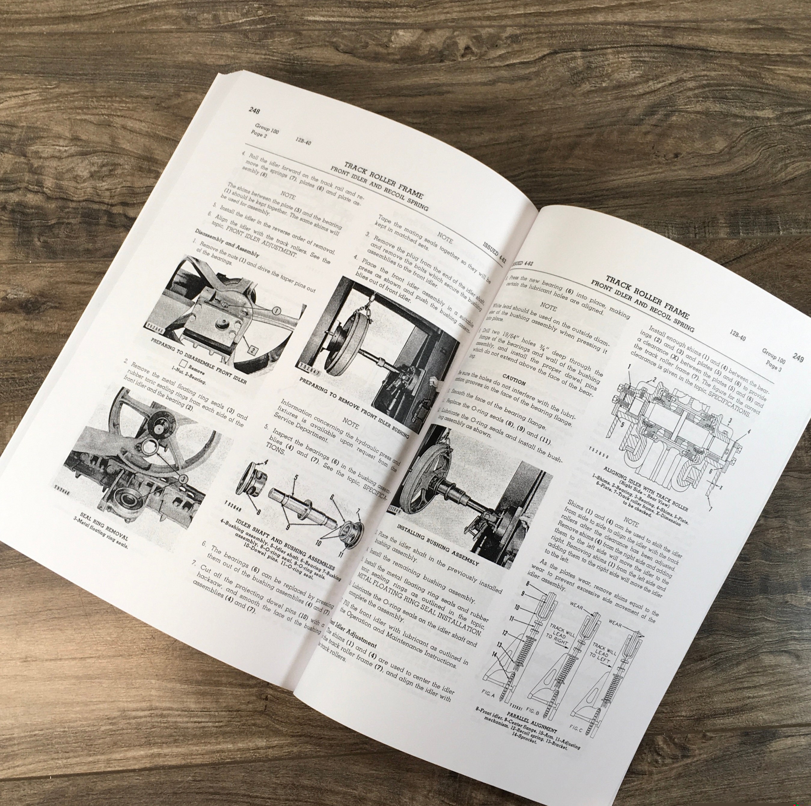 Caterpillar D4 D4C Tractor Service Manual - 39A & 40A Series