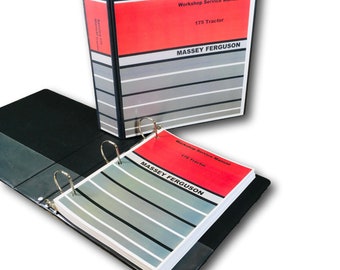 Massey Ferguson 175 Mf175 Tractor Service Manual Repair Shop Technical Workshop
