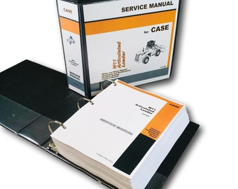Case W11 Wheel Loader Pay Loader Service Technical Manual Repair Shop In Binder