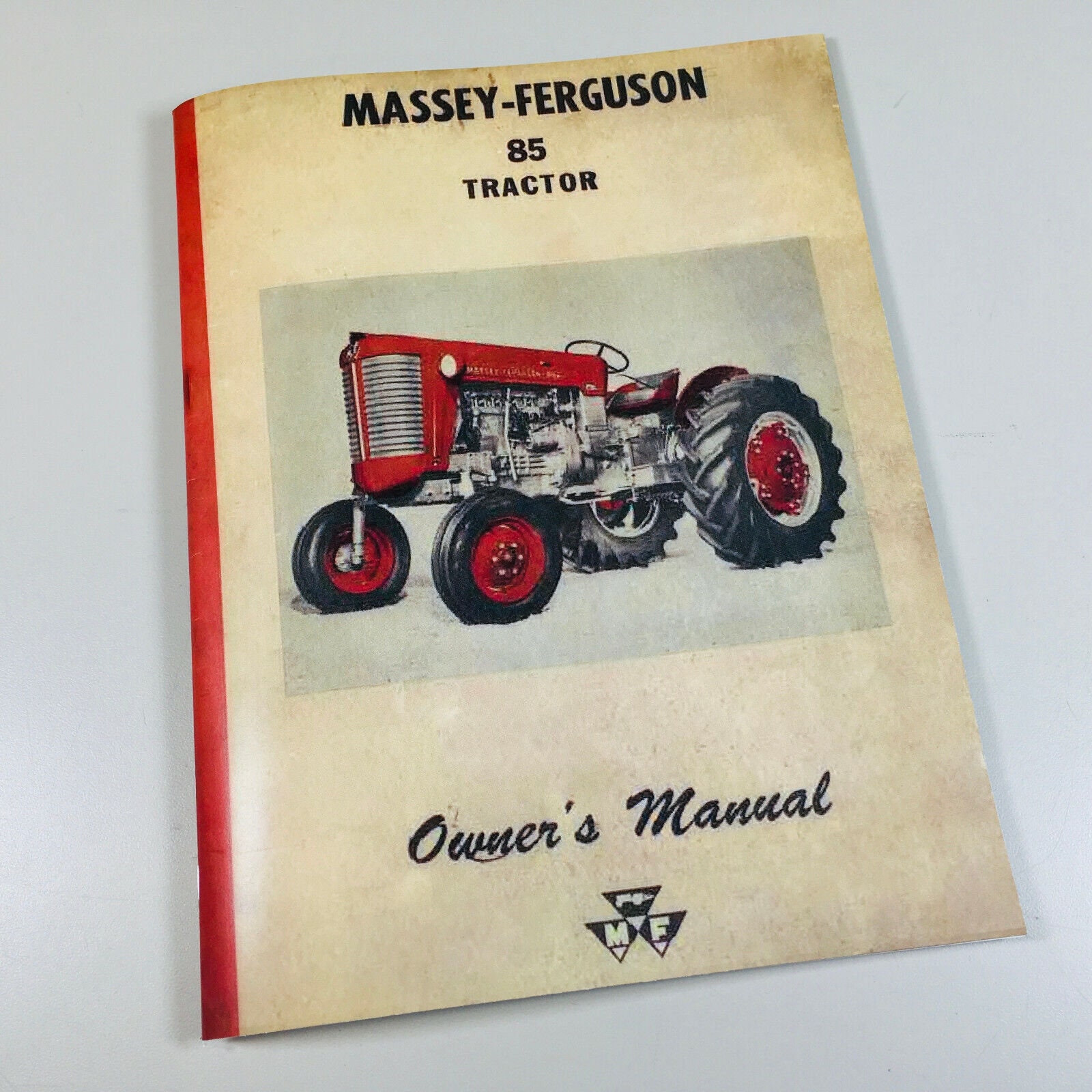 Massey Ferguson 85 Tractor Operators Owners Manual Mf Gas Maintenance ...