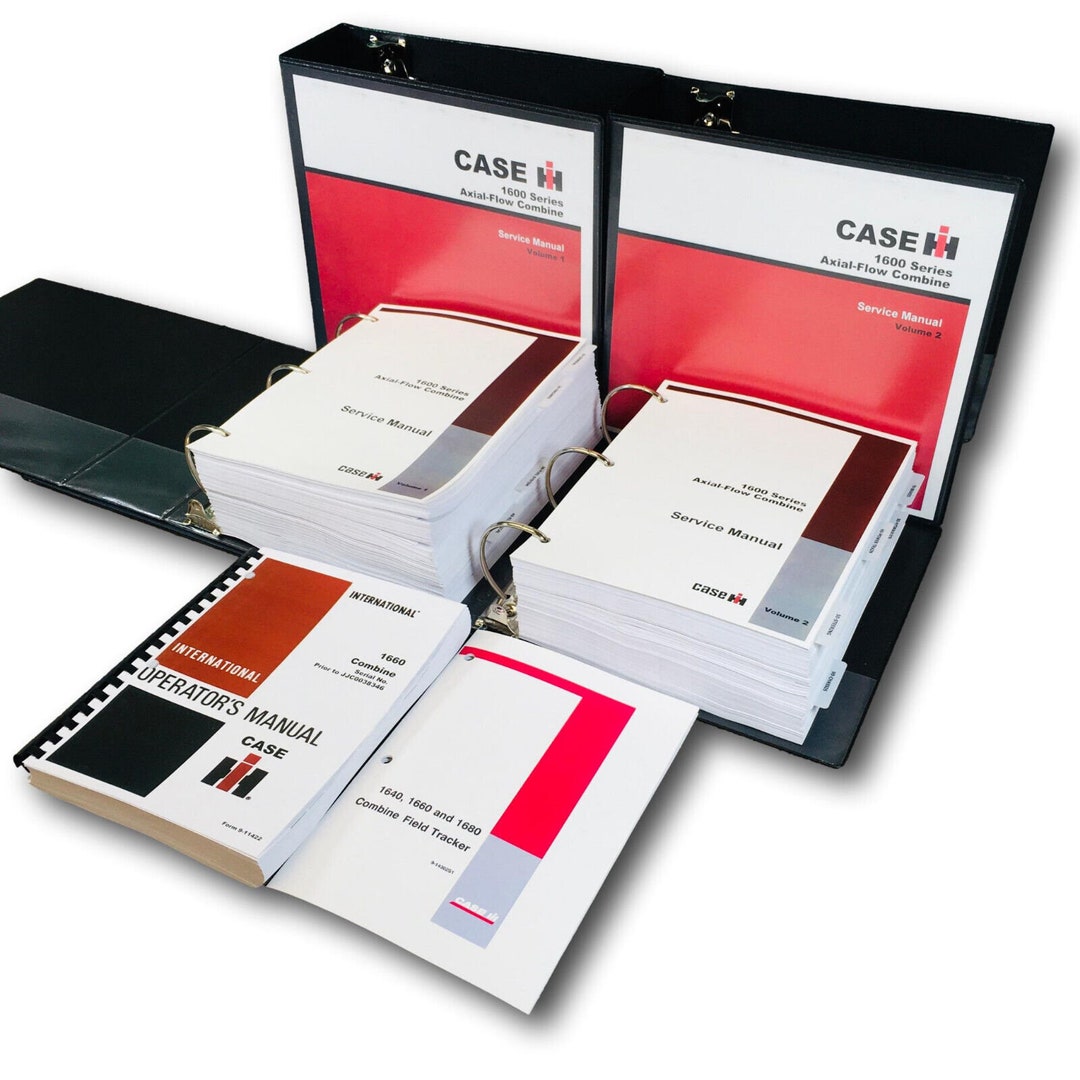 Case Ih 1660 Axial-flow Combine Service Manual Operators Owners Repair