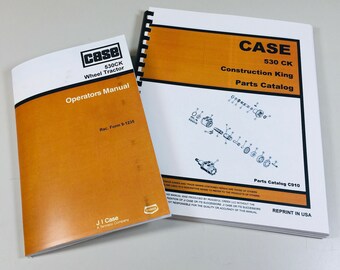 Case 530Ck Wheel Tractor Operators Owners Manual Parts Catalog Set