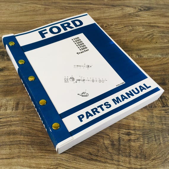 Ford 1700 Tractor Service Parts Operators Manual Owners Repair Catalog Set