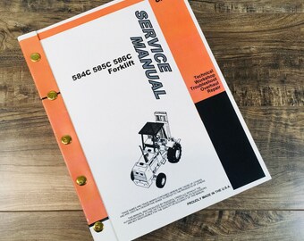Case 584C 585C 586C Forklift Service Manual Repair Shop Technical Book Workshop