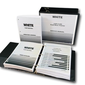 White 2-85 Field Boss Tractor Service Parts Operators Manual Set Repair Workshop