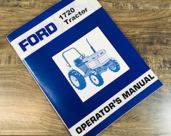Ford New Holland 1720 Compact Tractor Owners Operators Manual Maintenance Diesel