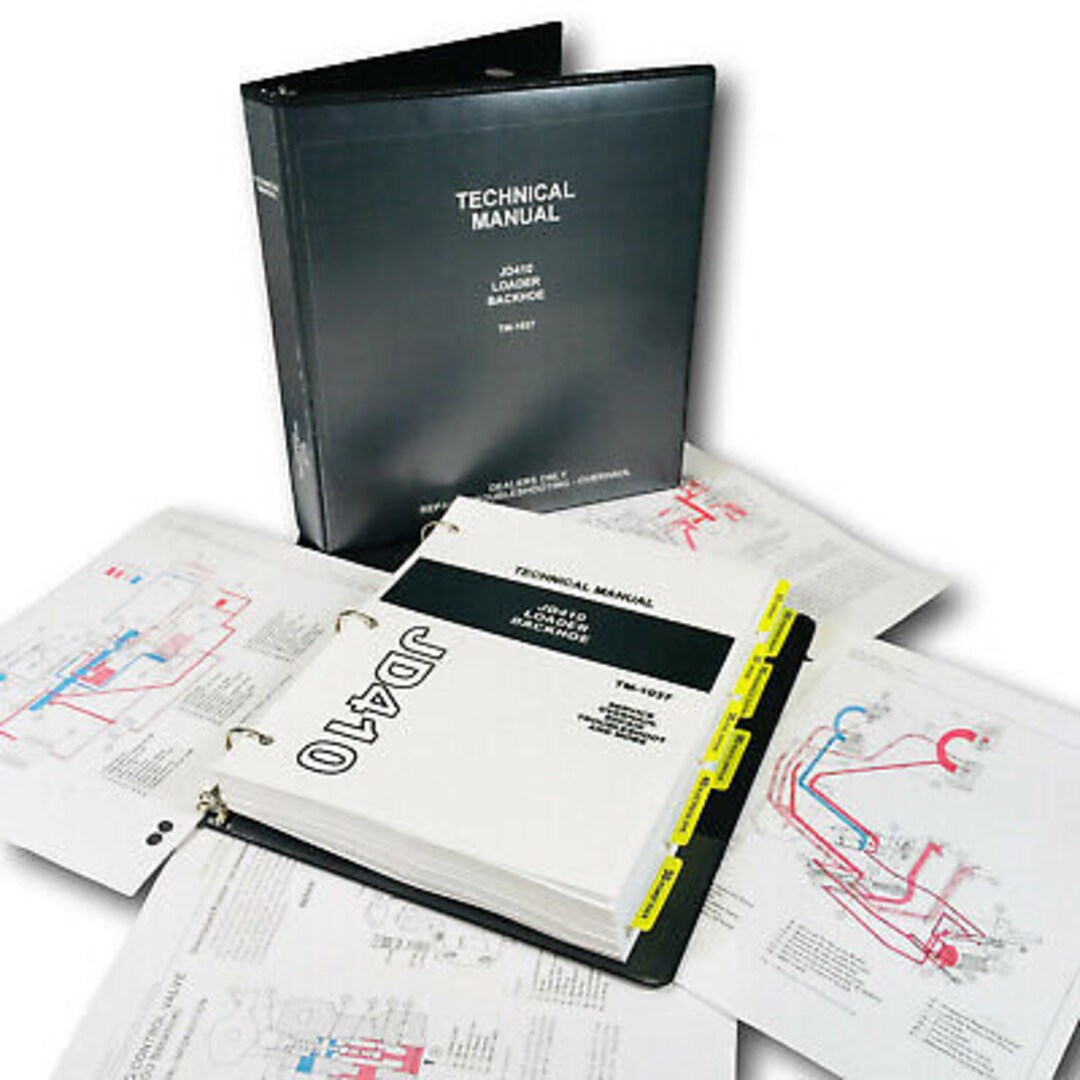 Service Manual for John Deere Jd410 410 Backhoe Loader Tractor Repair ...