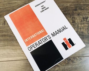 International 943 Corn Header For 715 815 915 1420 Combine Operators Manual