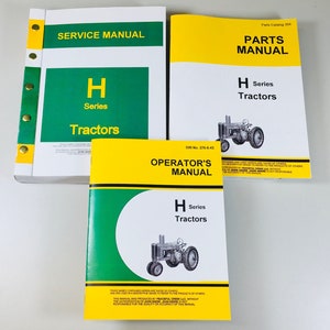 Parts Manual For John Deere H Hn Hnh Hwh Tractor Catalog Assembly Exploded  Views 