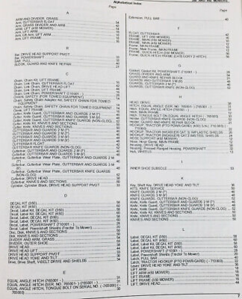 Operators Parts Manuals For John Deere 350 450 Sickle Bar Mower Owner Catalog image 4