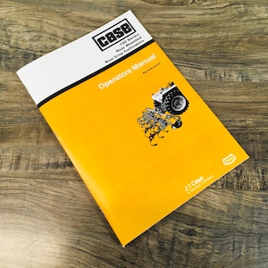 J I Case 100 Series 140 144 160 166 Row Crop Cultivators Operators Manual Owners