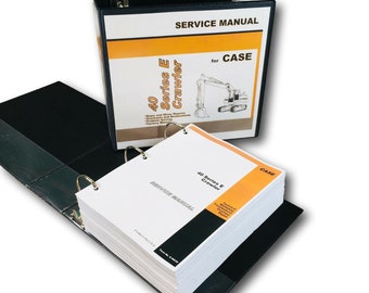 Case 40 Cruz Air Series E 40E Excavator Crawler Service Repair Manual Shop Book