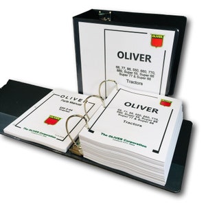 Oliver 550 Tractor Service Parts Manual Set Repair Workshop Shop Book Catalog