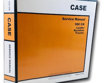 Case 580Ck Tractor Loader Backhoe Service Manual Shop Book Construction King