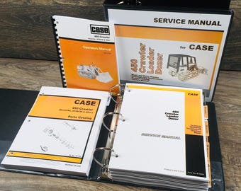 Case 450 Crawler Service Manual Parts Catalog Operators Set 3038436-3060306