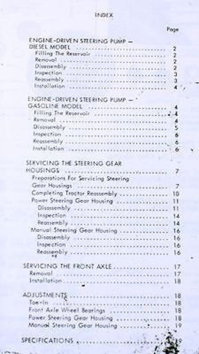Fsm 135 Massey Ferguson 135 Tractor Factory Service Manual Repair - Etsy