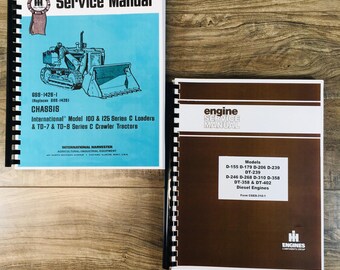 Set International Dresser Td-7 Series C Td-7C Dozer Service Shop Manuals 0-9500