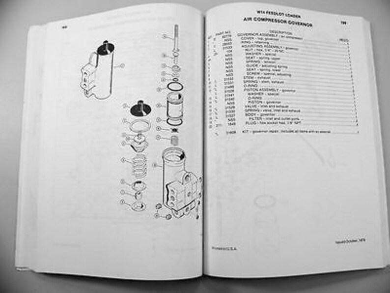 J I Case W14 Feedlot Articulated Loader Parts Manual Catalog Exploded