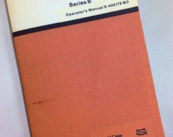 Case Drott 40 Cruz-Air Series B Operators Owners Manual Crane Excavator