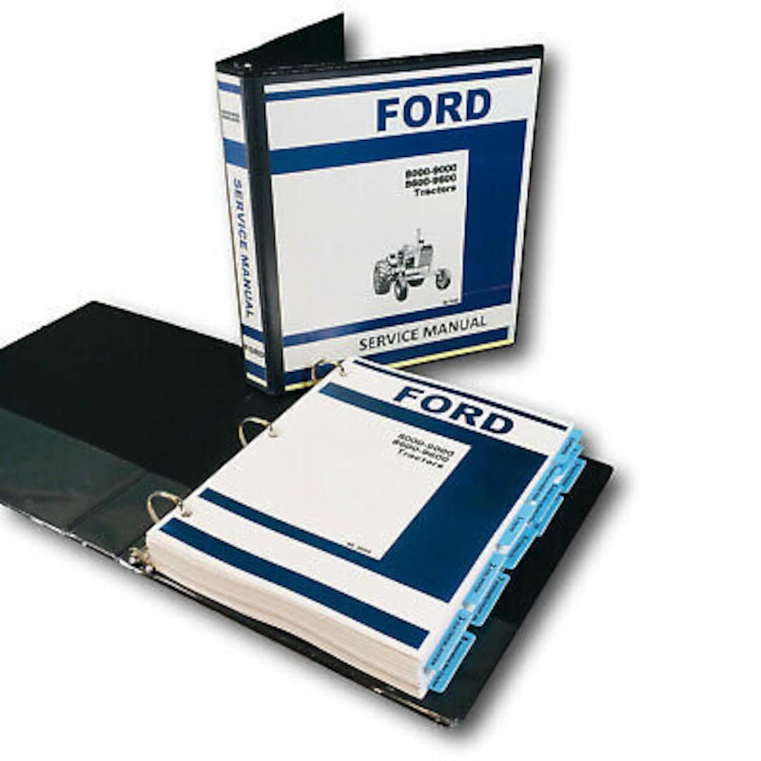 Ford 8000 9000 8600 9600 Tractor Service Manual Repair Shop Technical ford-8000-9000-8600-9600-tractor-service-manual-repair-shop-technical