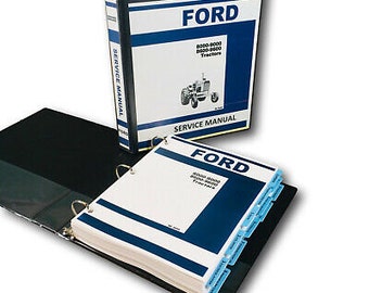 Ford 8000 9000 8600 9600 Tractor Service Manual Repair Shop Technical Workshop