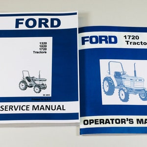 Set Ford 1720 Tractor Service Operators Owners Repair Shop Manual Repair Books