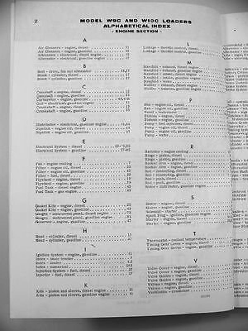 J I Case W9C W10C Loader Parts Manual Catalog Assembly Exploded View - Etsy