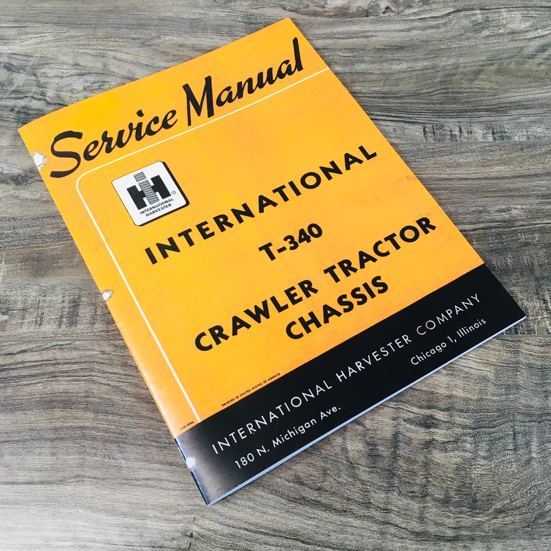 International Td9 92 Crawler Loader Dozer Tractor Engine Service Overhaul Manual