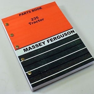 Massey Ferguson 235 Traktor Teile Handbuch KatalogBuch Explosionsansichten Mf235