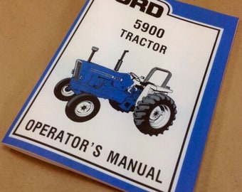 Ford 5900 Tractor Operators Owners Manual Maintenance Operation New Print Adjust
