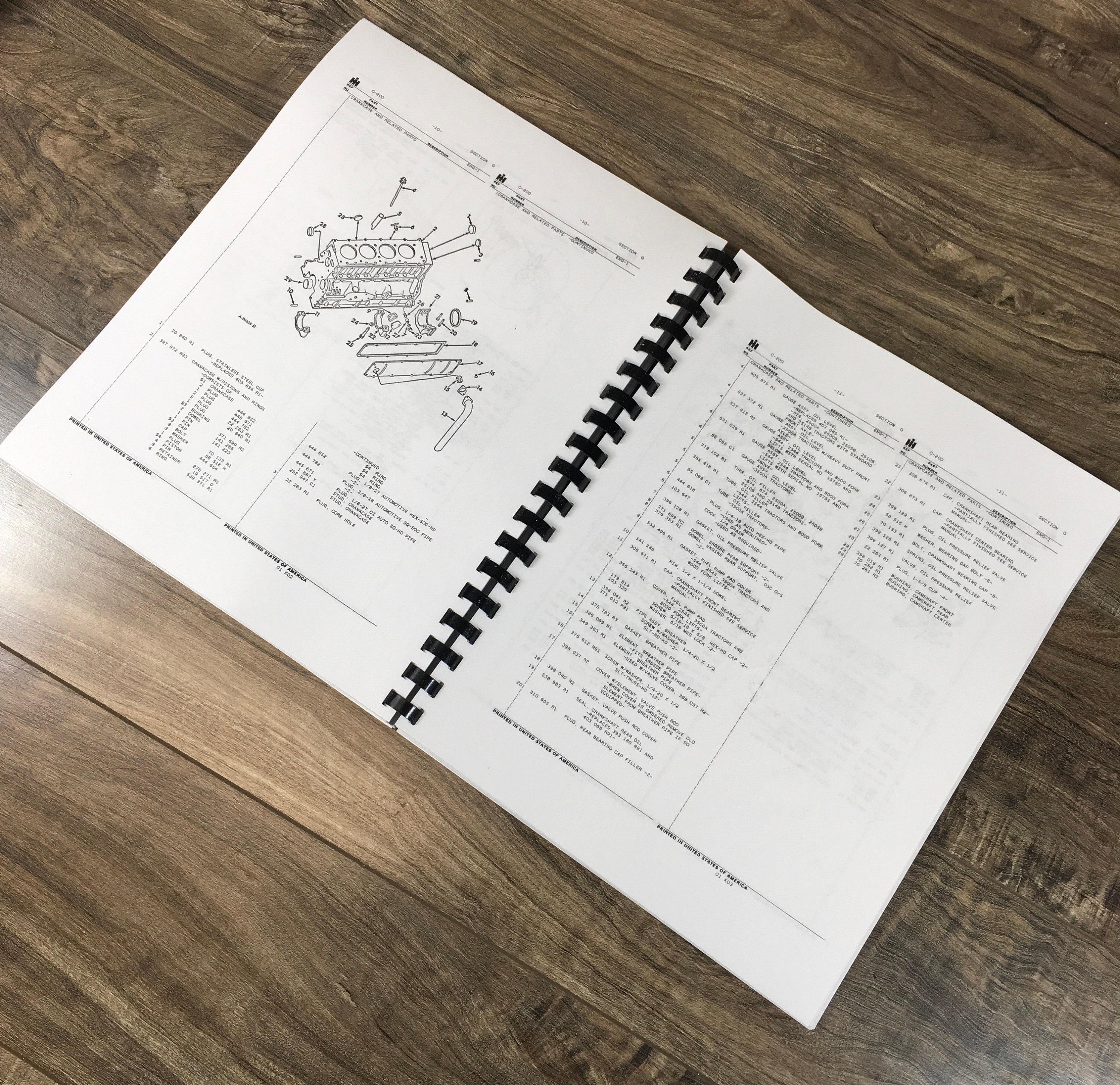International 574 2500 Series A 2500A Tractors Parts Catalog Manual ...