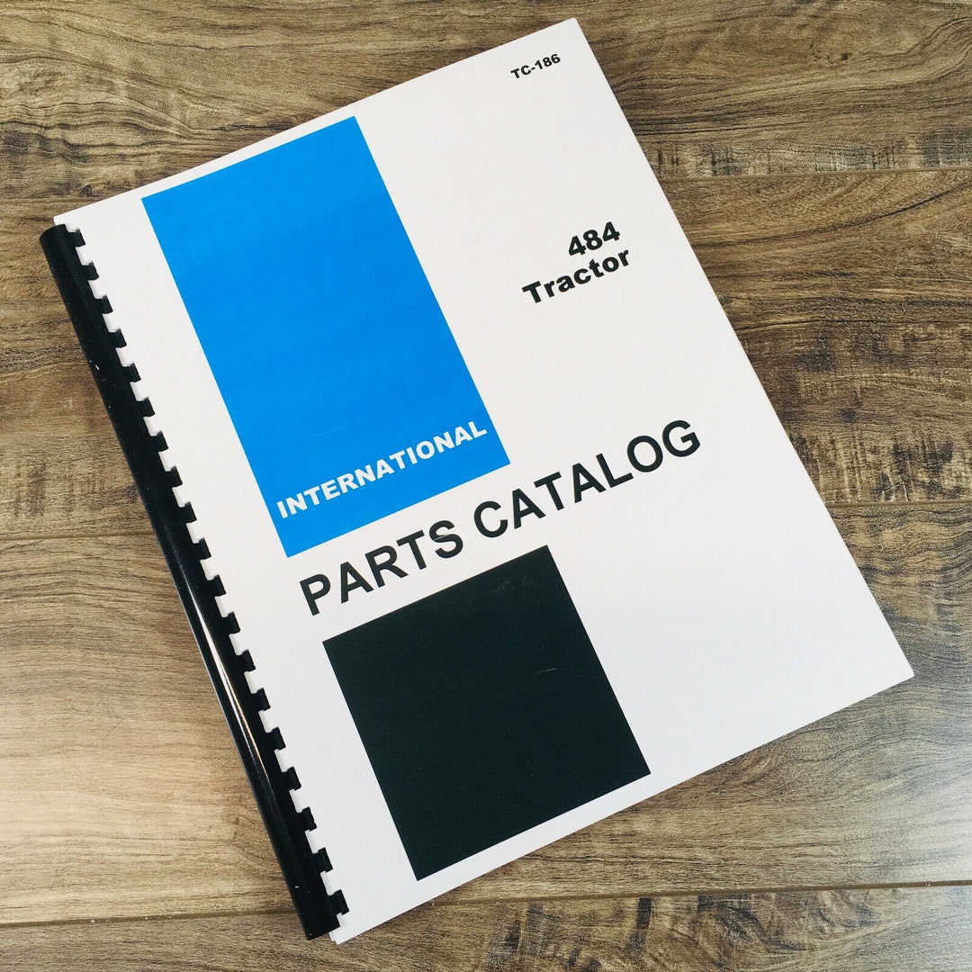International 484 Diesel Tractor Chassis Parts Manual Catalog Book