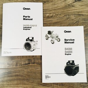 Gravely 816 Garden Tractor Onan B43M 16Hp Engine Service Manual Parts Catalog