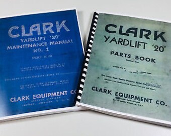 Clark Yardlift 20 Forklift Service Repair Shop Parts Manuals Catalog Maintenance