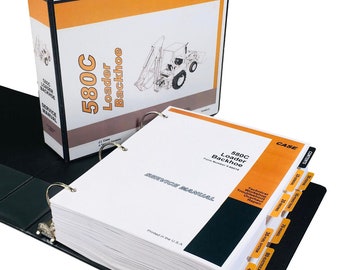 Case 580C Backhoe Loader Service Manual Repair Shop Book Tractor~Full Overhaul