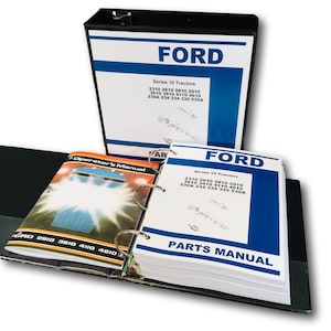 Ford 2910 3910 4110 4610 Tractor Series 10 Operators Manual Parts Catalog Set