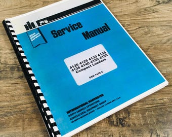 International 4136 4140 4150 4155 Skid Steer Loader Service Repair Manual Ih
