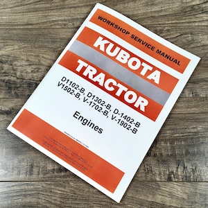 Kubota L2202 Tractor D1402 Engine Service Manual Repair Shop Book
