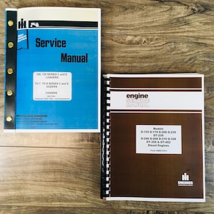 Set International Dresser 100 Series E 100E Crawler Loader Service Repair Manual