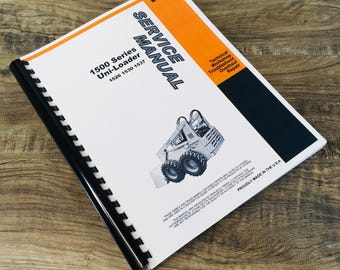Case 1500 Series 1526 1530 1537 Uni Loader Skid Steer Service Repair Manual Shop