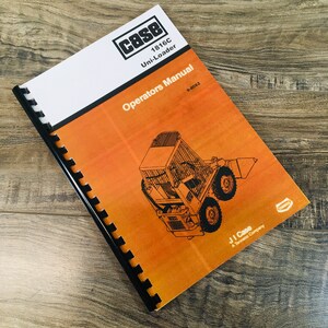 Ji Case 1816C Uni-Loader Skid-Steer Owners Operators Manual Book Maintenance
