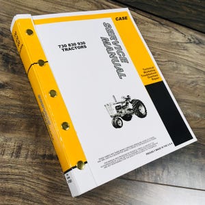 Case 930 931 940 941 Tractor Service Manual Repair Shop Book-Full Overhaul
