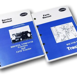 Long 910 1110 1310 Tractor Service Repair Manual Parts Catalog Set
