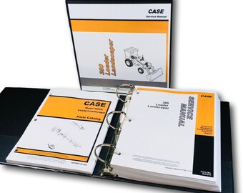 Case 380 380Ck 380Ll Loader Landscaper Tractor Backhoe Service Parts Manual Shop