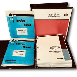 Farmall International 656 Diesel Tractors Service Manual Set Repair Shop Book Ih