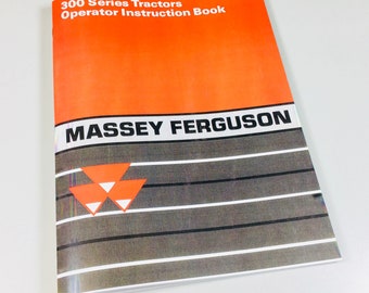 Massey Ferguson 390 390T 398 399 Tractors Owners Operators Manual